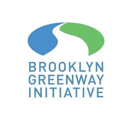 Blue and green logo for Brooklyn Greenway Initiative