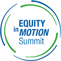 N Y C D O T Equity in Motion logo